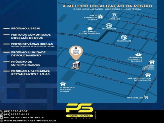Imagem Apartamento com 2 Quartos à Venda, 50 m² em João Paulo Ii - João Pessoa