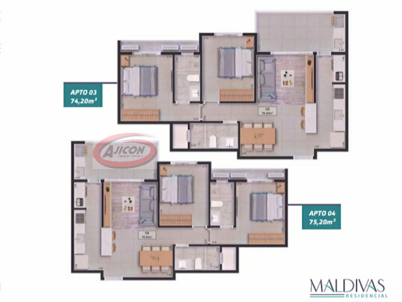 Imagem Apartamento com 2 Quartos à Venda, 74 m² em Itaguá - Ubatuba