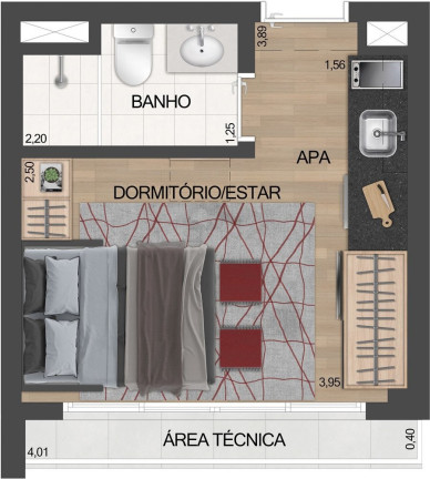 Imagem Imóvel com 1 Quarto à Venda, 29 m² em Vila Clementino - São Paulo