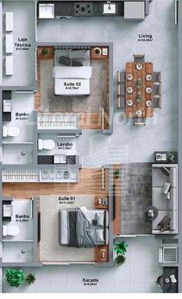 Imagem Apartamento com 3 Quartos à Venda, 80 m² em Centro - Itajaí Imagem Apartamento com 3 Quartos à Venda, 80 m² em Centro - Itajaí