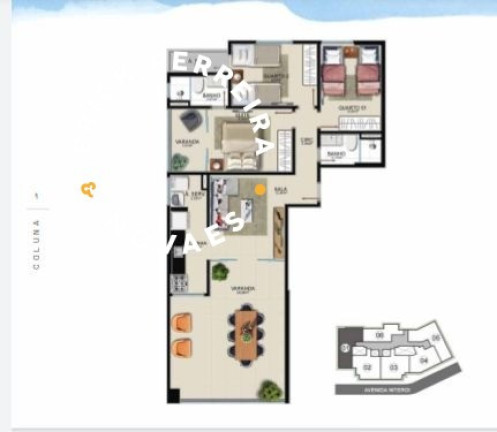 Imagem Apartamento com 3 Quartos à Venda, 95 m² em Praia Do Morro - Guarapari