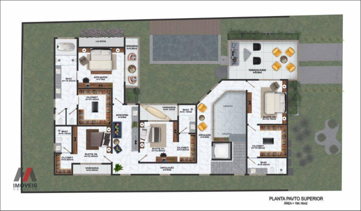 Imagem Casa com 5 Quartos à Venda, 433 m² em Alphaville Fortaleza - Eusébio
