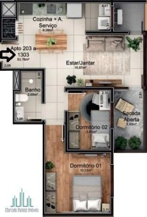 Imagem Apartamento com 2 Quartos à Venda, 53 m² em Santa Rita - Bento Gonçalves