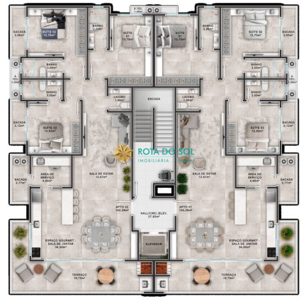 Imagem Apartamento com 3 Quartos à Venda, 143 m² em Canto Grande - Bombinhas Imagem Apartamento com 3 Quartos à Venda, 143 m² em Canto Grande - Bombinhas