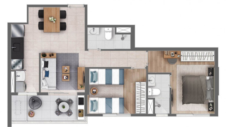 Imagem Apartamento com 2 Quartos à Venda, 57 m² em Centro - Campinas Imagem Apartamento com 2 Quartos à Venda, 57 m² em Centro - Campinas