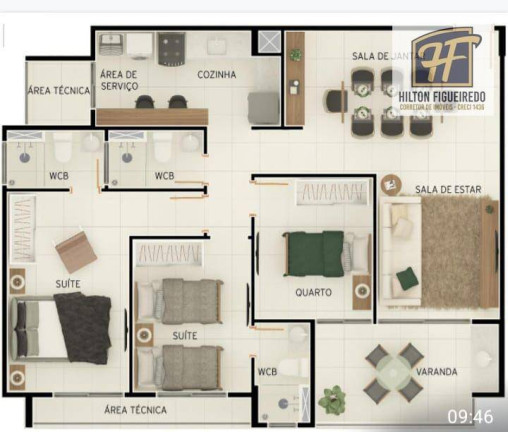 Imagem Apartamento com 3 Quartos à Venda, 89 m² em Jardim Oceania - João Pessoa Imagem Apartamento com 3 Quartos à Venda, 89 m² em Jardim Oceania - João Pessoa