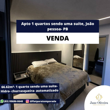Apartamento com 1 Quarto à Venda, 66 m² em Cabo Branco - João Pessoa