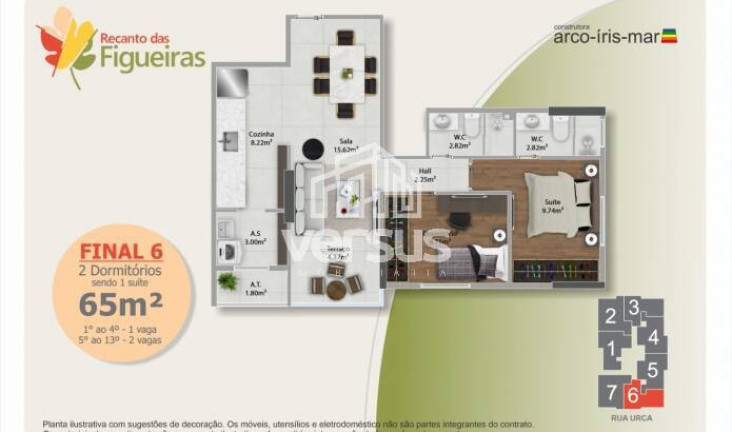 Imagem Apartamento com 2 Quartos à Venda, 66 m² em Vila Guilhermina - Praia Grande