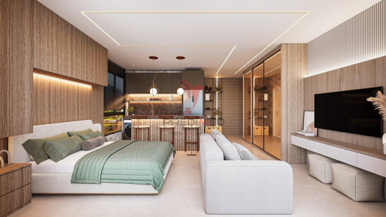 Imagem Imóvel com 1 Quarto à Venda, 27 m² em Armação De Itapocoroi - Penha