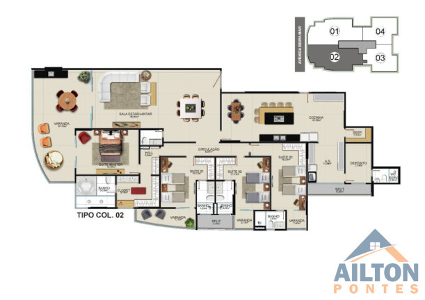 Imagem Apartamento com 4 Quartos à Venda, 320 m² em Praia Do Morro - Guarapari Imagem Apartamento com 4 Quartos à Venda, 320 m² em Praia Do Morro - Guarapari