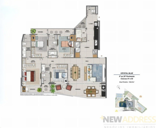 Imagem Apartamento com 4 Quartos à Venda, 138 m² em Praia Do Canto - Vitória