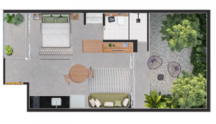 Imagem Apartamento com 1 Quarto à Venda, 35 m² em Brooklin - São Paulo