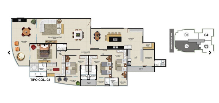Imagem Apartamento com 4 Quartos à Venda, 326 m² em Praia Do Morro - Guarapari Imagem Apartamento com 4 Quartos à Venda, 326 m² em Praia Do Morro - Guarapari