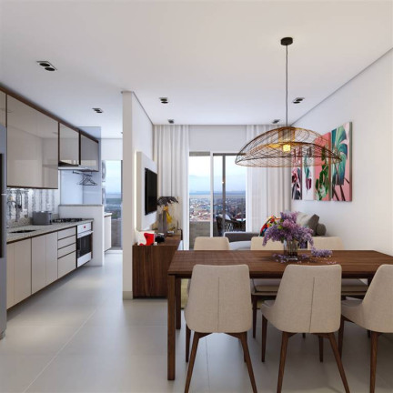 Imagem Apartamento com 1 Quarto à Venda, 42 m² em Guilhermina - Praia Grande