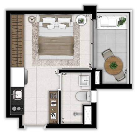 Imagem Apartamento à Venda, 22 m² em Alto Da Boa Vista - São Paulo Imagem Apartamento à Venda, 22 m² em Alto Da Boa Vista - São Paulo
