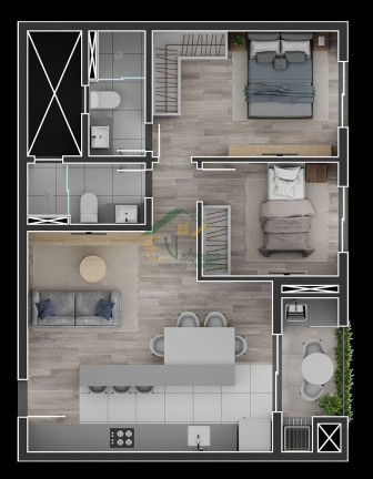 Imagem Apartamento com 2 Quartos à Venda, 59 m² em Novo Mundo - Curitiba Imagem Apartamento com 2 Quartos à Venda, 59 m² em Novo Mundo - Curitiba