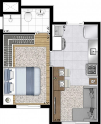 Imagem Imóvel com 1 Quarto à Venda, 26 m² em Jardim Marajoara - São Paulo Imagem Imóvel com 1 Quarto à Venda, 26 m² em Jardim Marajoara - São Paulo