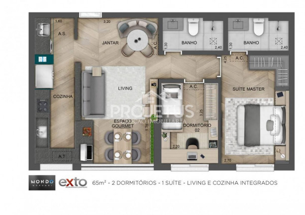 Imagem Apartamento com 2 Quartos à Venda, 82 m² em Vila Andrade - São Paulo