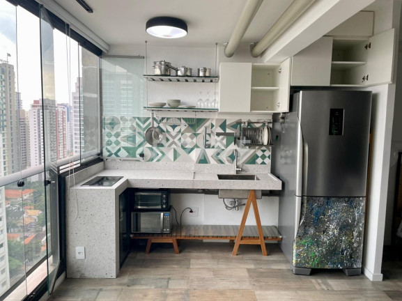 Apartamento com 1 Quarto para Alugar, 40 m² em Brooklin Paulista - São Paulo