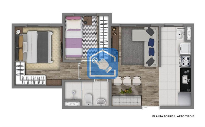 Apartamento com 2 Quartos à Venda, 38 m² em Vila Santa Catarina - São Paulo