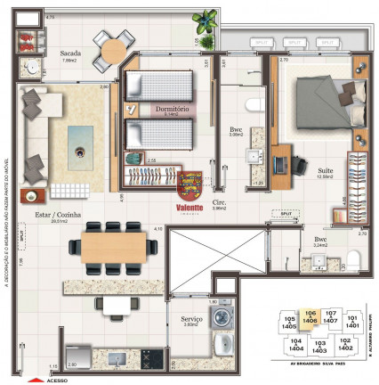 Imagem Apartamento com 2 Quartos à Venda, em Campinas - São José Imagem Apartamento com 2 Quartos à Venda, em Campinas - São José