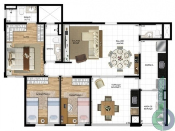 Imagem Imóvel com 2 Quartos à Venda, 89 m² em Centro - São Caetano Do Sul Imagem Imóvel com 2 Quartos à Venda, 89 m² em Centro - São Caetano Do Sul