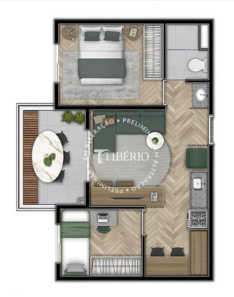 Imagem Apartamento com 1 Quarto à Venda, 35 m² em Tatuapé - São Paulo