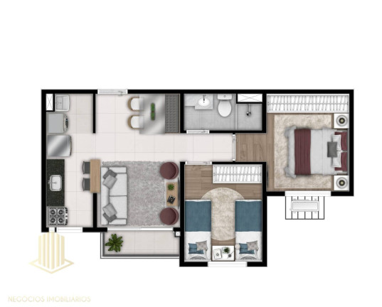 Imagem Apartamento com 2 Quartos à Venda, 77 m² em Setor Sudoeste - Goiânia Imagem Apartamento com 2 Quartos à Venda, 77 m² em Setor Sudoeste - Goiânia