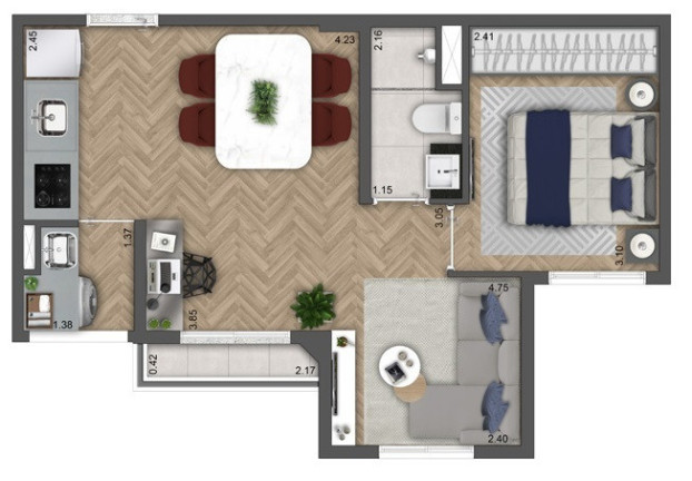 Imagem Imóvel com 2 Quartos à Venda, 37 m² em Imirim - São Paulo