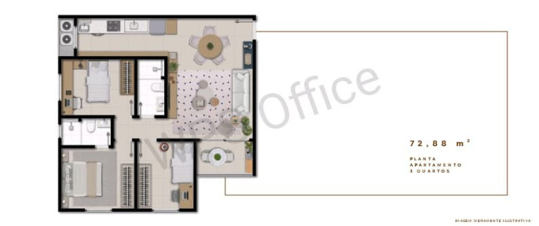 Imagem Apartamento com 2 Quartos à Venda, 55 m² em Buraquinho - Lauro De Freitas