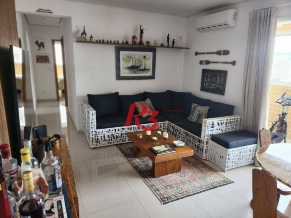 Apartamento com 2 Quartos à Venda, 91 m² em Gonzaga - Santos