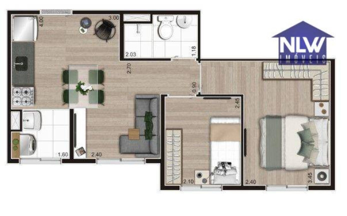 Apartamento com 2 Quartos à Venda, 37 m² em Vila Ré - São Paulo