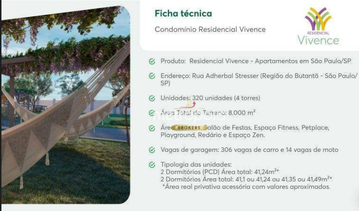 Imagem Apartamento com 2 Quartos à Venda, 41 m² em Jardim Arpoador - São Paulo
