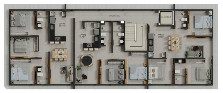 Imagem Apartamento com 3 Quartos à Venda, 68 m² em Cabo Branco - João Pessoa