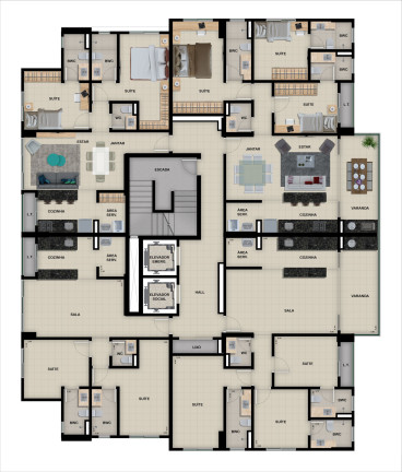 Imagem Apartamento com 3 Quartos à Venda, 104 m² em Centro - Goianésia