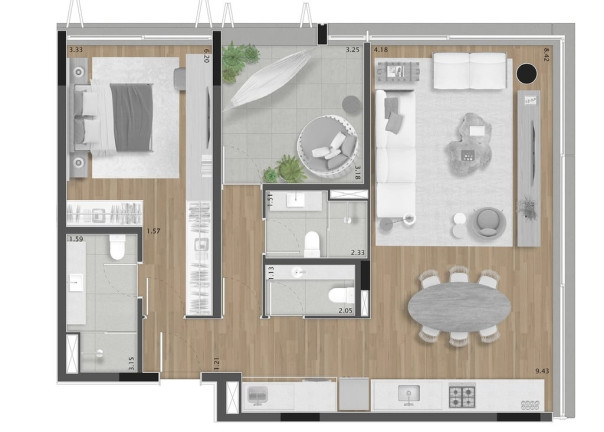 Imagem Apartamento com 1 Quarto à Venda, 70 m² em Pinheiros - São Paulo