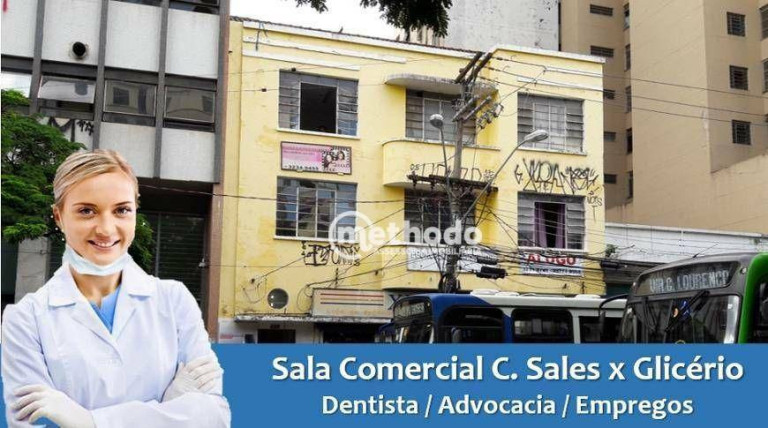 Sala Comercial para Alugar, 40 m² em Centro - Campinas