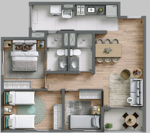 Imagem Apartamento com 2 Quartos à Venda, 46 m² em Jardim Marajoara - São Paulo Imagem Apartamento com 2 Quartos à Venda, 46 m² em Jardim Marajoara - São Paulo