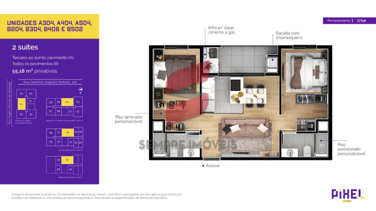 Imagem Apartamento com 2 Quartos à Venda, 54 m² em Campo Comprido - Curitiba Imagem Apartamento com 2 Quartos à Venda, 54 m² em Campo Comprido - Curitiba