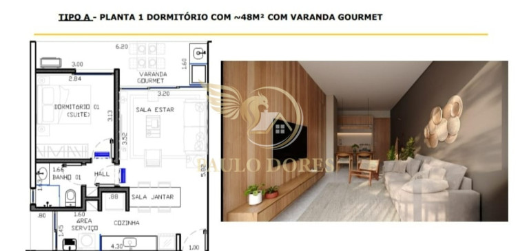 Imagem Apartamento com 1 Quarto à Venda, 49 m² em Tenório - Ubatuba