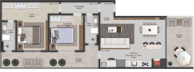 Imagem Apartamento com 2 Quartos à Venda, 71 m² em Nações - Balneário Camboriú Imagem Apartamento com 2 Quartos à Venda, 71 m² em Nações - Balneário Camboriú