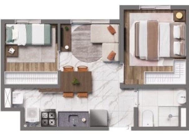 Imagem Imóvel com 2 Quartos à Venda, 32 m² em Ermelino Matarazzo - São Paulo