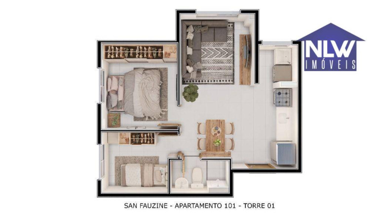 Apartamento com 2 Quartos à Venda, 38 m² em Paraisópolis - São Paulo