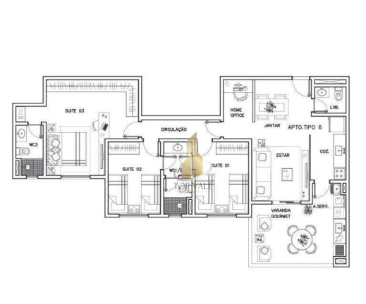 Imagem Apartamento com 3 Quartos à Venda, 85 m² em Urbanova - São José Dos Campos Imagem Apartamento com 3 Quartos à Venda, 85 m² em Urbanova - São José Dos Campos