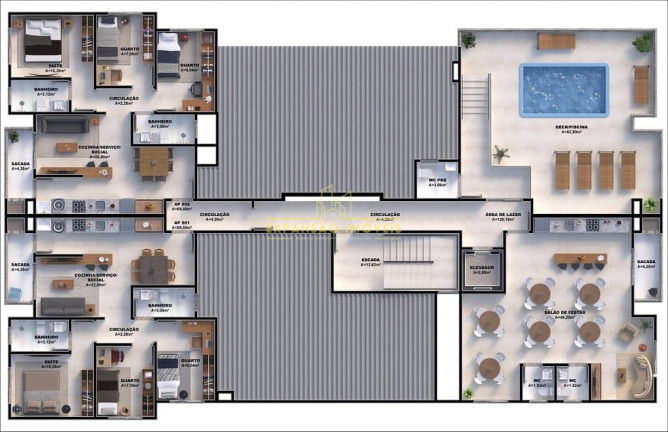 Imagem Apartamento com 3 Quartos à Venda, 69 m² em Nova Palhoça - Palhoça