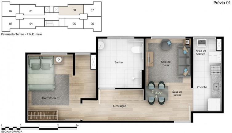 Imagem Apartamento com 2 Quartos à Venda, 44 m² em Interlagos - São Paulo