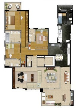 Imagem Apartamento com 4 Quartos à Venda, 218 m² em Jardim Anália Franco - São Paulo Imagem Apartamento com 4 Quartos à Venda, 218 m² em Jardim Anália Franco - São Paulo