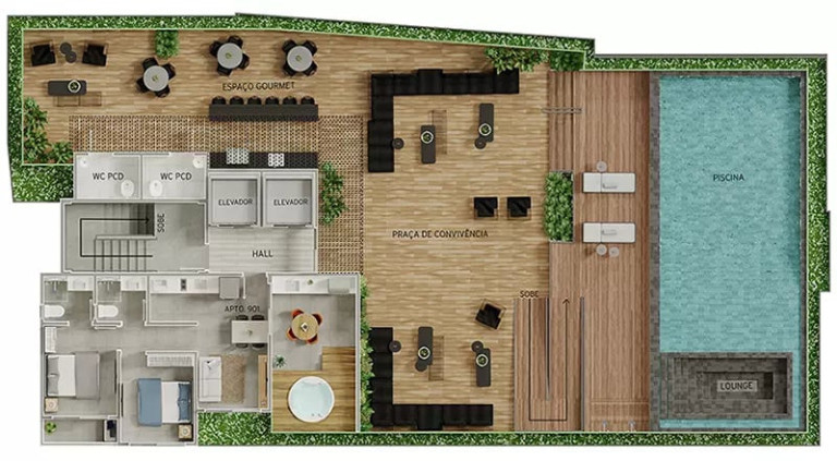 Imagem Imóvel com 1 Quarto à Venda, 19 m² em Jardim Oceania - João Pessoa Imagem Imóvel com 1 Quarto à Venda, 19 m² em Jardim Oceania - João Pessoa