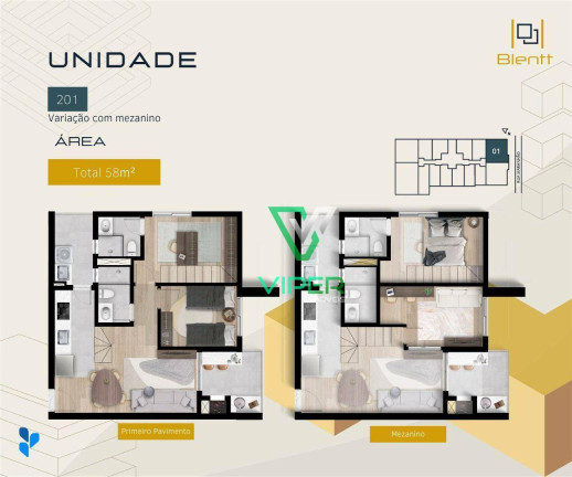 Imagem Apartamento com 2 Quartos à Venda, 58 m² em Portão - Curitiba