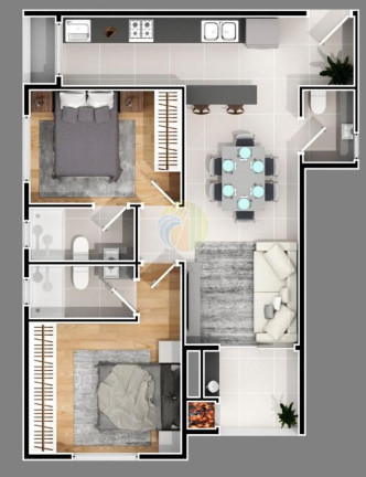 Imagem Apartamento com 2 Quartos à Venda,  em Nações - Balneário Camboriú
